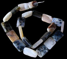 Load image into Gallery viewer, Alluring White African Opal Rectangle Bead Strand 107527