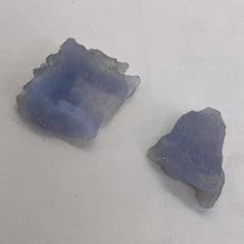 Load image into Gallery viewer, Blue Chalcedony 16g Druzy Nugget Beads| 27x25x13 to 27x25x13mm | Blue | 2 Beads|