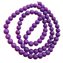 Load image into Gallery viewer, Phosphosiderite AAA Round Beads Half Strand | 8" Long | Purple | 40 Beads |