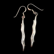 Load image into Gallery viewer, Sterling Silver Unique Designer Dangle Earrings| 1 3/4" Long | Silver | 1 Pair |