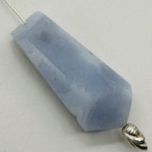 Load image into Gallery viewer, Chalcedony Druzy 42ct Designer Cut Pendant Bead | 37x17x10mm | Blue | 1 Bead |