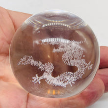 Load image into Gallery viewer, Dragon in Quartz Sphere 233g(8oz) | 55mm (2.2") | Clear | 1 Display Specimen |