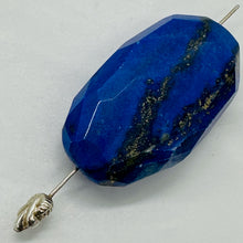Load image into Gallery viewer, Blue Lapis Lazuli Designer Cut Pendant Bead 93ct 39x21x13mm Afghanistan