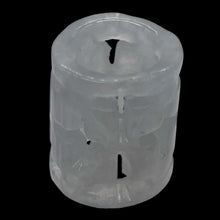 Load image into Gallery viewer, Jade AAA Carved Barrel Beads | 11x9mm | White | 1 Bead |