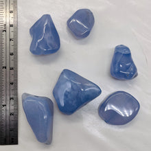 Load image into Gallery viewer, Chalcedony Six Gemstone Nugget Beads | 55g|27x25x15 to 20x18x8mm| Blue | 6 Beads