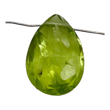 Load image into Gallery viewer, Faceted Peridot Briolette Bead | Green | 11x7x4mm | 2.9 ct |