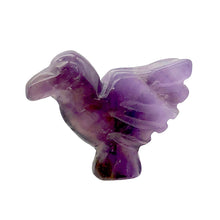Load image into Gallery viewer, Lovely Hand Carved Amethyst Dove Figurine Worry Stone