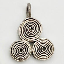Load image into Gallery viewer, Thai Hill Tribe Triskillian 999 Silver Pendant, 12 Grams 8605