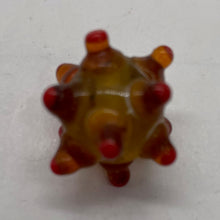 Load image into Gallery viewer, 1 Huge 25x16mm Lampwork Glass Nubby Roundel Bead 7564