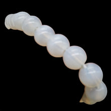 Load image into Gallery viewer, Opalite (Opalized Glass) 8mm Beads | 6 to 7 Inch | White Opalescent | 21 Beads |