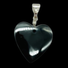 Load image into Gallery viewer, Botryoidal Goethite AAA Heart Celestial Pendant | 31x31x6mm | Black | 1 Pendant|