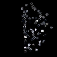 Load image into Gallery viewer, Natural Black Diamond 4.3cts Scissor Cut Cube Beads | 1x1mm to 2x1mm | 62 Beads|