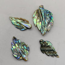 Load image into Gallery viewer, Two Beads of Shimmering Abalone Leaf Pendant Beads 004326A