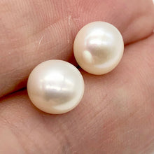Load image into Gallery viewer, 1 Premium 8.5mm 1/2 Drilled White Pearl Bead 003915A