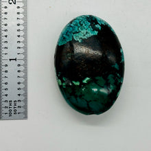Load image into Gallery viewer, Turquoise Natural Focal 29g Nugget Bead | 42x29x16mm | Blue, Black | 1 Bead |