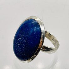 Load image into Gallery viewer, Gemstone Oval Lapis Lazuli Sterling Silver Ring | Size 8 | Blue Silver | 1 Ring|