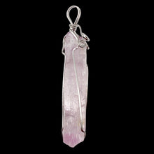 Load image into Gallery viewer, Kunzite Wire-Wrap Pink Crystal Pendant |2 5/8 inch long |