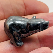 Load image into Gallery viewer, Hand-Carved Running Black Bear | 1 Carving | | 40x24x20mm | Silver Black