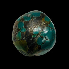 Load image into Gallery viewer, Turquoise Natural Focal 18g Nugget Bead | 28x26x17mm | Blue, Black | 1 Bead |