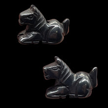 Load image into Gallery viewer, Carved Hematite Stone Horse Colt Pony Beads | 20x15x9mm | Black