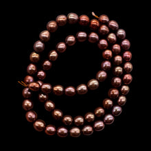 Load image into Gallery viewer, Fresh Water Pearls 16" Strand Potato Pearls | 7x6mm | Golden Red | 1 Strand |
