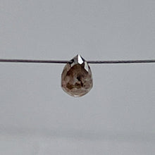 Load image into Gallery viewer, Champagne Diamond Faceted .26ct Brio;ette | 3x3mm | White tint | 1 Bead