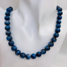 Load image into Gallery viewer, Kyanite AAA 16" Round Bead Strand | 10 to 11mm | Flashing Blue | 39 Beads |