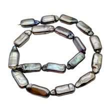 Load image into Gallery viewer, Rare Rectangular Platinum FW Coin Pearl Strand 105223