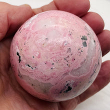 Load image into Gallery viewer, Rhodonite 426g Sphere | 2 1/2" | Pink Black | 1 Collector's Item |