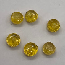 Load image into Gallery viewer, 2 Genuine Unheated Canary Yellow Sapphire 3x2mm Faceted Beads 005734