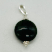 Load image into Gallery viewer, Chinese Jade Sterling Sterling Silver Pendant | Green | 1 1/4" Long | 1 Pendant|