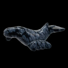 Load image into Gallery viewer, Hand-Carved Posed Seal | 55x25x15mm | Black White | 1 Figurine |