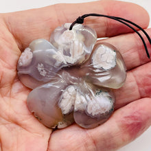 Load image into Gallery viewer, Quartz Pendant Flower | 55x8mm | Lavender White | 1 Bead
