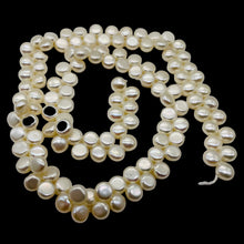 Load image into Gallery viewer, Divine top-Drilled Creamy White Pearl Strand 104762