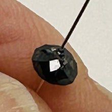 Load image into Gallery viewer, 1 Fancy Color 0.46cts Natural Black Diamond Roundel Bead 9892G