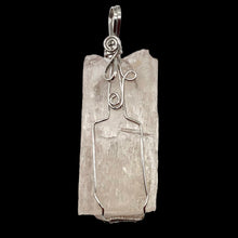 Load image into Gallery viewer, Kunzite Wire-Wrap Lightly Pink Crystal Pendant | 1 7/8" Long |