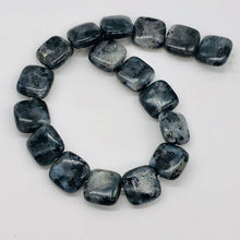 Load image into Gallery viewer, Speckle Labradorite Square Coin Bead 7.5 inch Strand 9557HS