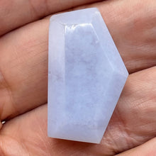 Load image into Gallery viewer, Chalcedony Druzy 42ct Designer Cut Pendant Bead| 31x18x9mm| Blue| 1 Pendant Bead