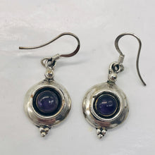 Load image into Gallery viewer, Amethyst Sterling Silver Drop/Dangle Earrings | 1" Long | Purple | 1 Pair |