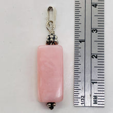 Load image into Gallery viewer, Universal Love! Rectangle Rose Quartz Sterling Silver Pendant | 1 1/2" Long |