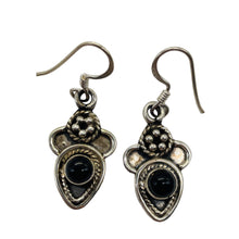 Load image into Gallery viewer, Stellar! Black Onyx Sterling Silver Drop/Dangle Earrings | 1 1/4" Long |
