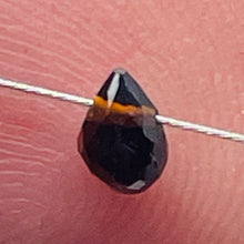Load image into Gallery viewer, Merlot Zircon Gemstone .3 ct Briolette Bead | 4x3mm | Dark Yellow | 1 Bead |
