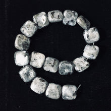 Load image into Gallery viewer, Speckle Labradorite Square Coin Bead 7.5 inch Strand 9557HS