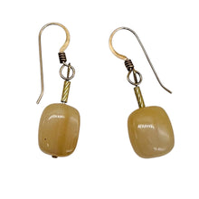 Load image into Gallery viewer, Peruvian Opal Dangling 14k Gold Filled Semi Precious Stone Earrings|1 1/2" Long|