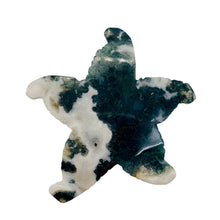 Load image into Gallery viewer, Tree Agate Carved Starfish Pendant Bead | 60x57x12mm | Green White | 1 Bead |