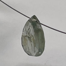 Load image into Gallery viewer, Natural Grey Blue Sapphire Faceted Briolette Bead | 1.8 ct | 10x6x3mm |