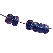 Load image into Gallery viewer, Tanzanite (approx 3.5cts) Rondelle Bead Parcel | 5x3mm | Blue | 5 Beads |