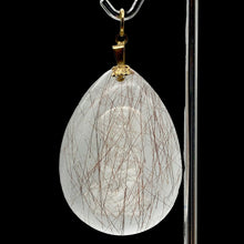 Load image into Gallery viewer, Reverse Carved Quan Yin Goddess Rutilated Quartz 14Kgf Pendant | 40x29x8mm |