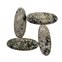 Load image into Gallery viewer, Ocean Jasper Speckled White Black Pendant Beads | 45x18x8mm | White Black | 4 |