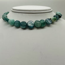 Load image into Gallery viewer, Kyanite Polished Rounded Nugget16" Strand | 10x10x6mm | Green, Silver| 45 Beads|